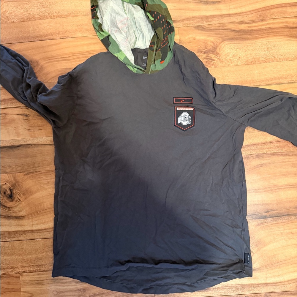 Ohio State salute to service hoodie team issued sz large